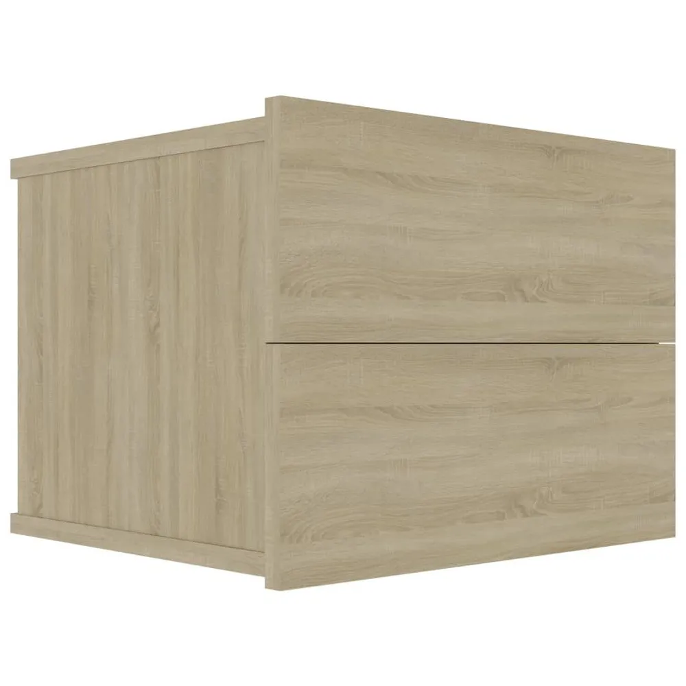 Gancho de Parede Mesa de cabeceira 40x30x30 cm contraplacado carvalho sonoma