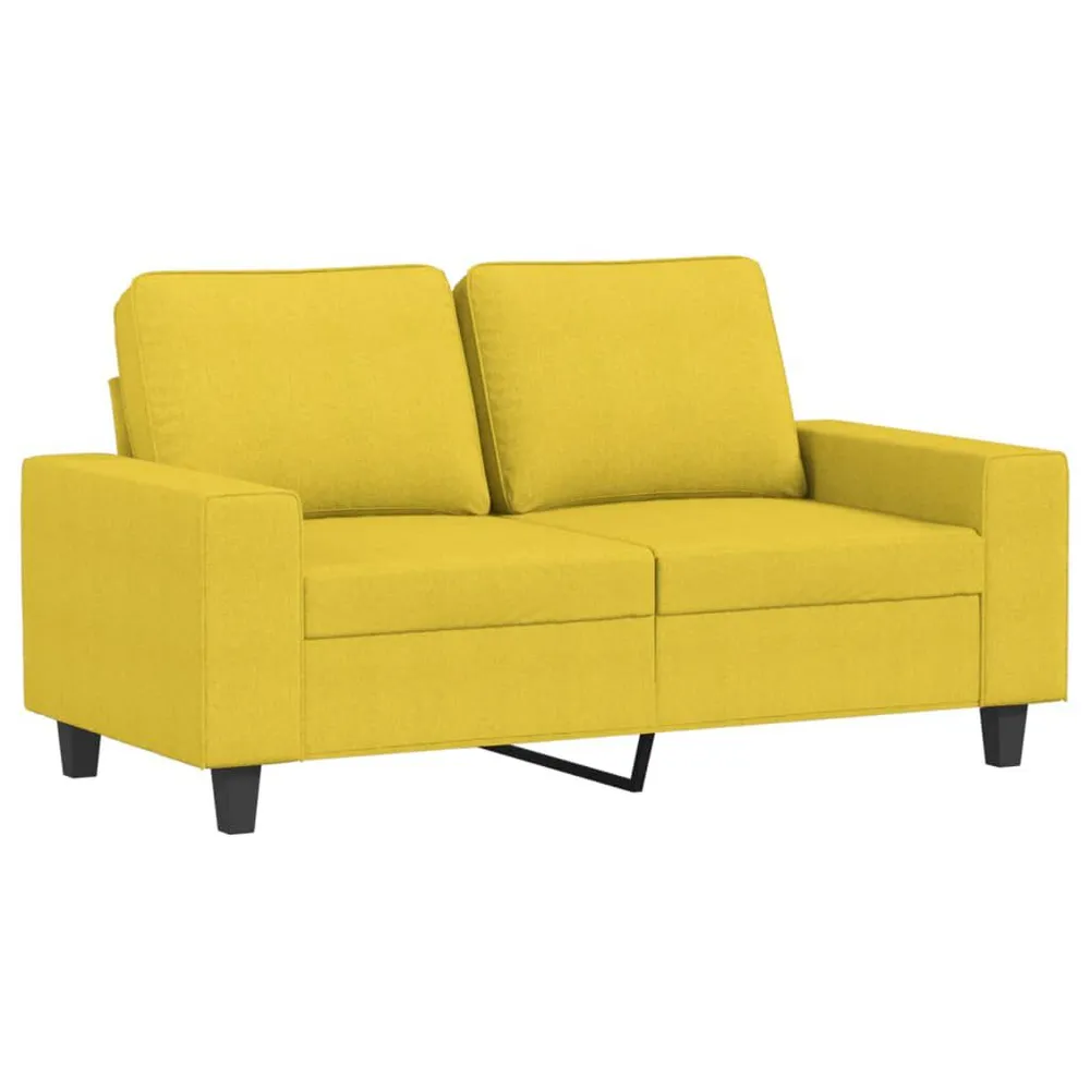 Gancho de Parede 3 pcs conjunto de sofás tecido amarelo-claro