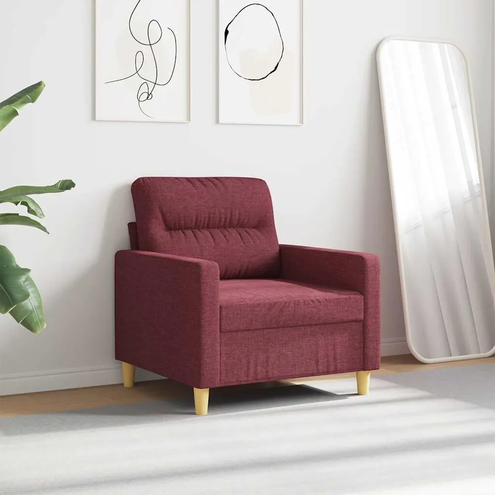Gancho de Parede Poltrona 60 cm tecido vermelho tinto
