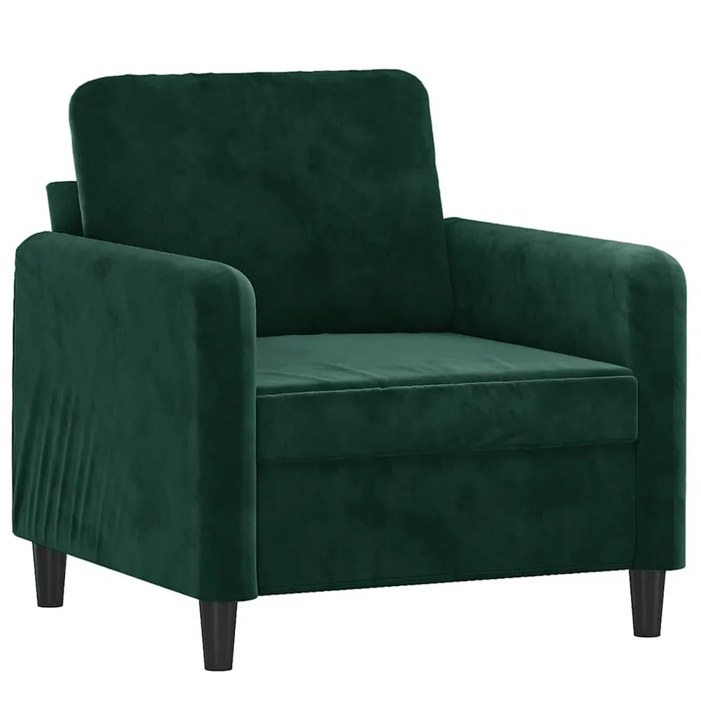 Gancho de Parede Poltrona 60 cm veludo verde-escuro