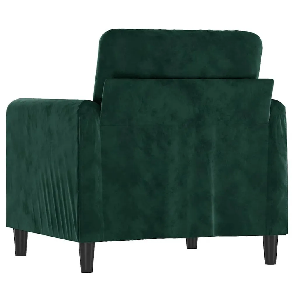 Gancho de Parede Poltrona 60 cm veludo verde-escuro