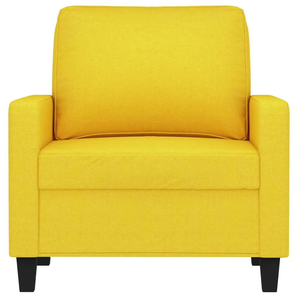 Iluminação LED Poltrona 60 cm tecido amarelo-claro
