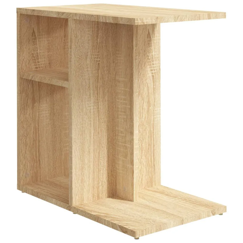 Mesa de apoio 50x30x50 cm contraplacado cor carvalho sonoma com Certificação de Seguranç