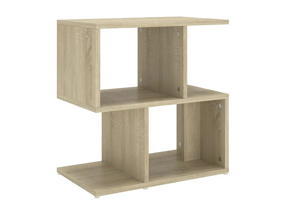 Mesa de cabeceira 50x30x51,5 cm contraplacado carvalho sonoma em Cinza Carvão