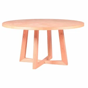 Mesa de jantar redonda em cinza genuíno (150cm) - Soho - Cinza Natural