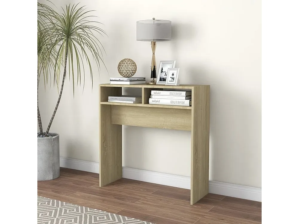 OEM Original Mesa consola 78x30x80 cm contraplacado carvalho sonoma