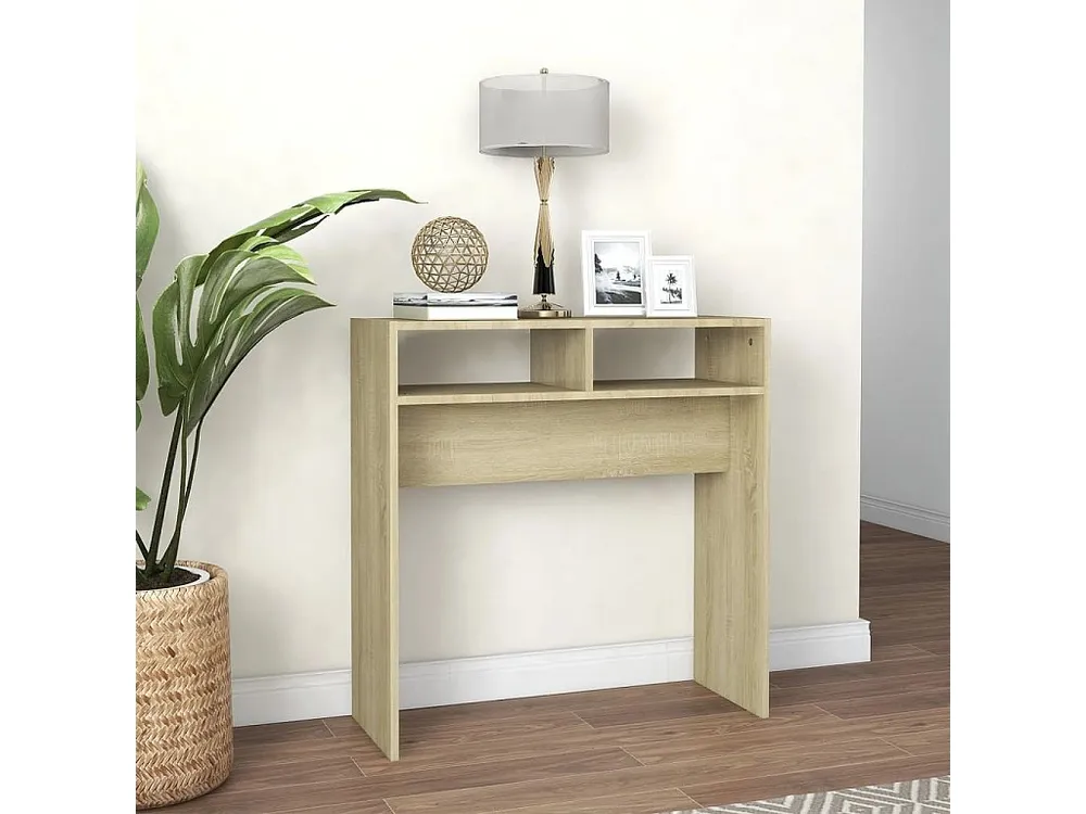 OEM Original Mesa consola 78x30x80 cm contraplacado carvalho sonoma