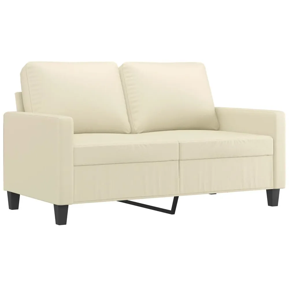 Organizador para RV 3 pcs conjunto sofás com almofadões couro artificial cor creme
