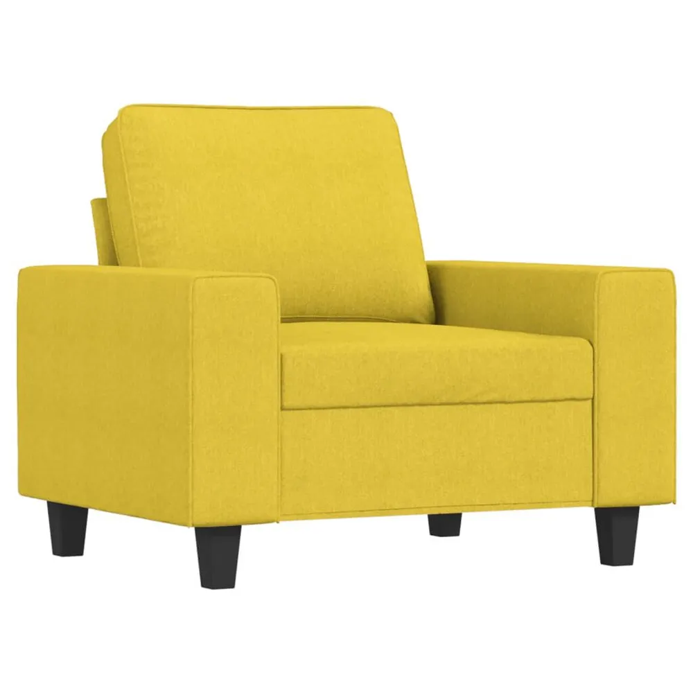 Organizador para RV 4 pcs conjunto de sofás tecido amarelo-claro