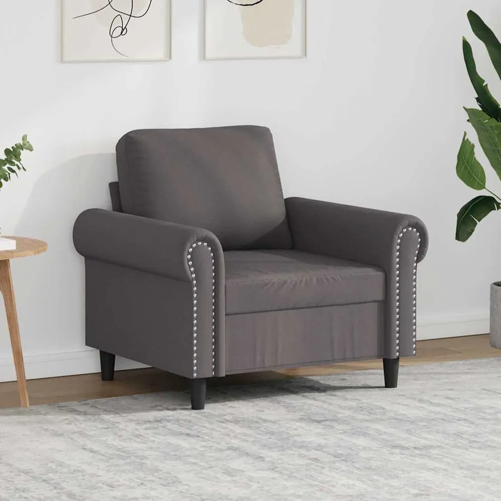 Organizador para RV Poltrona 60 cm couro artificial cinzento