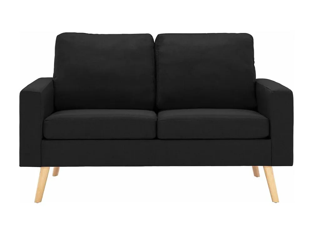 3 pcs conjunto de sofás tecido preto em Madeira Compensada