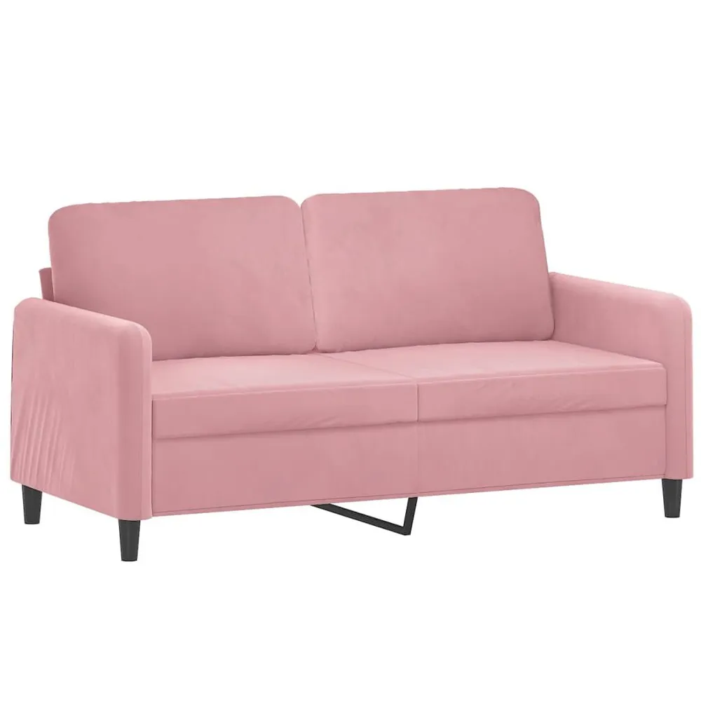 3 pcs conjunto de sofás veludo rosa em Cinza Carvão