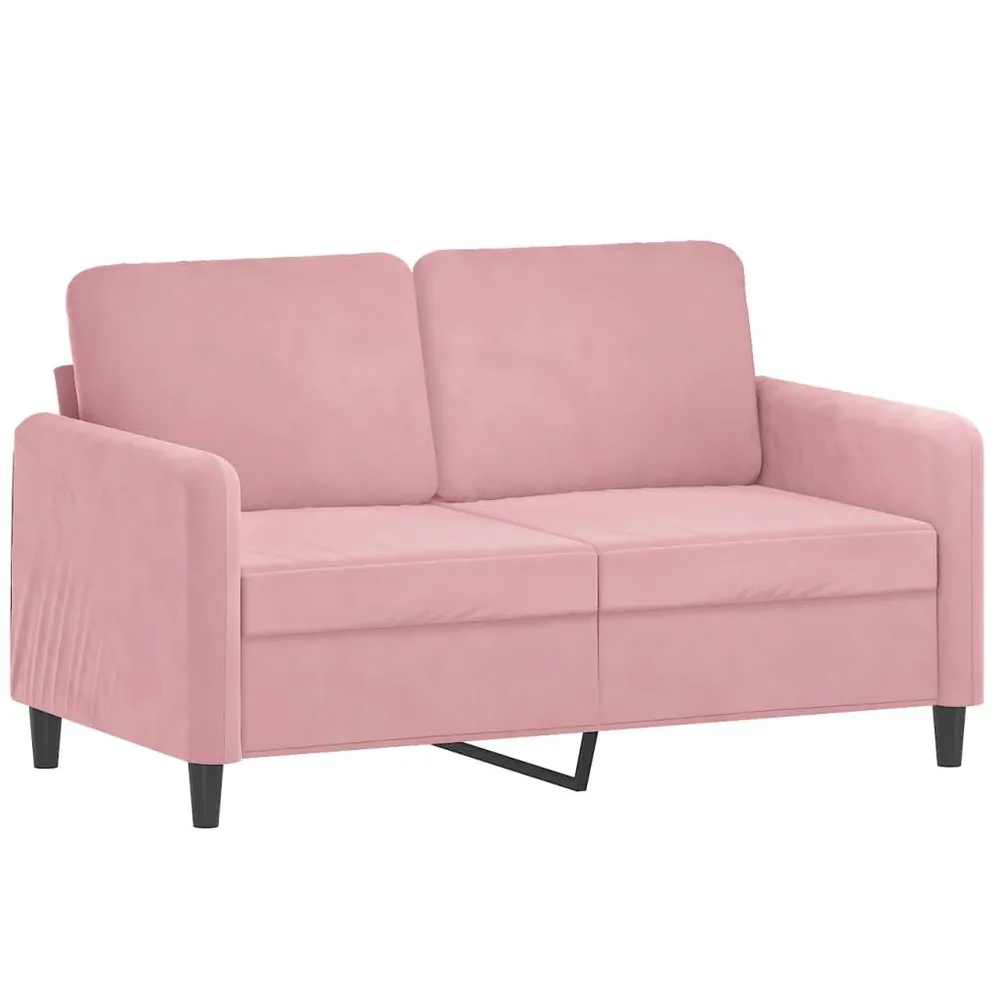 3 pcs conjunto de sofás veludo rosa | Fácil Limpeza |