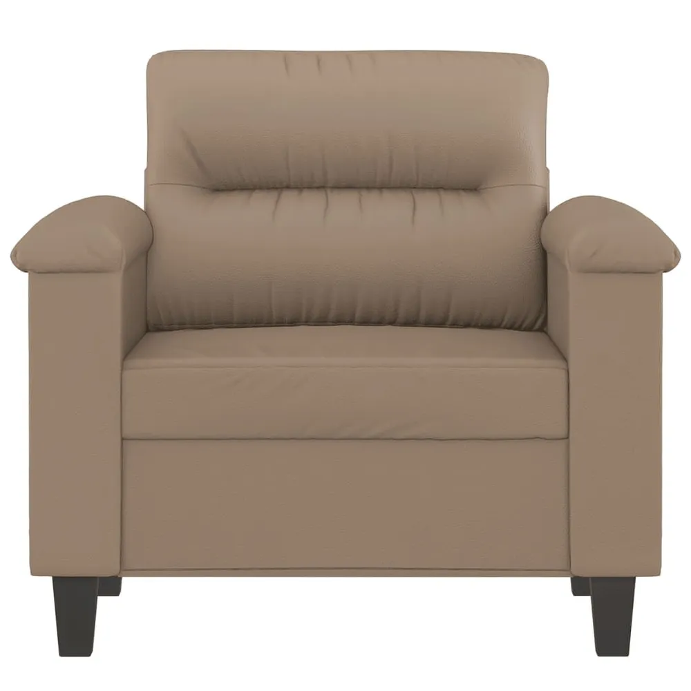 Poltrona 60 cm couro artificial cappuccino com Fixação Magnética