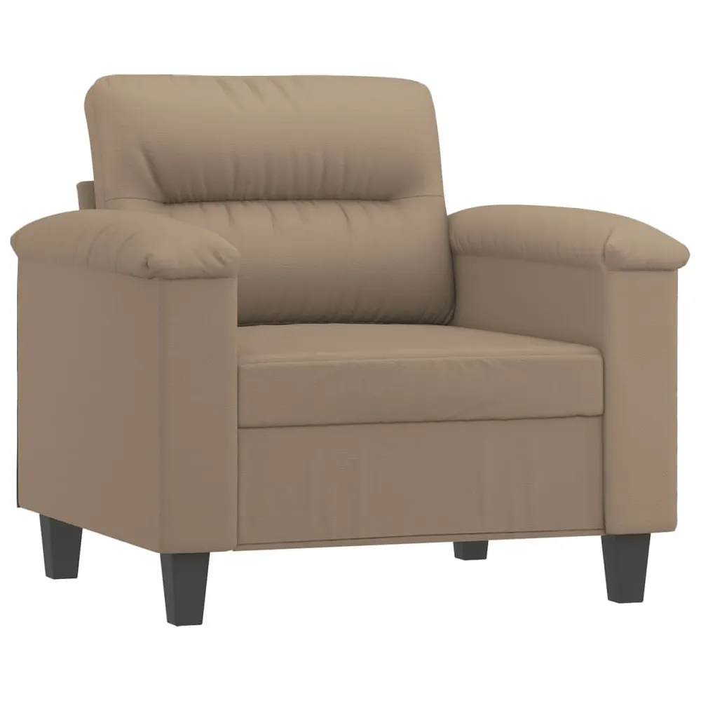 Poltrona 60 cm couro artificial cappuccino com Fixação Magnética