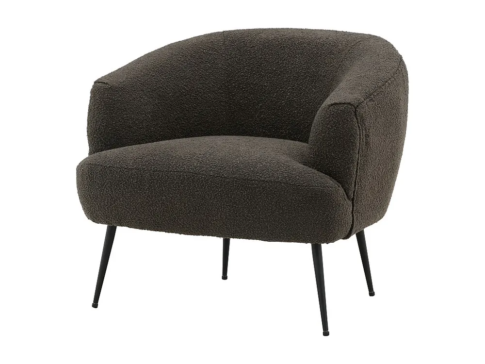 Poltrona DERRY AC 1NOS 70x79x69 Cinzaescuro em Cinza Carvão
