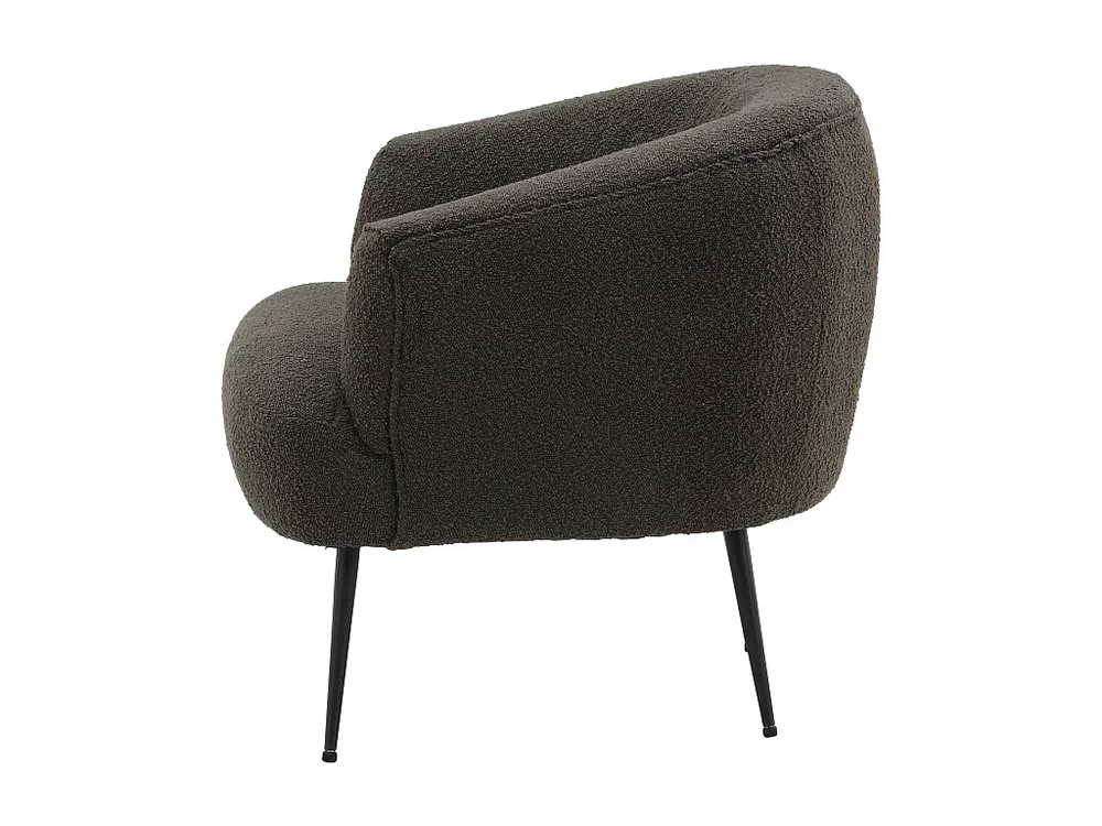 Poltrona DERRY AC 1NOS 70x79x69 Cinzaescuro em Cinza Carvão