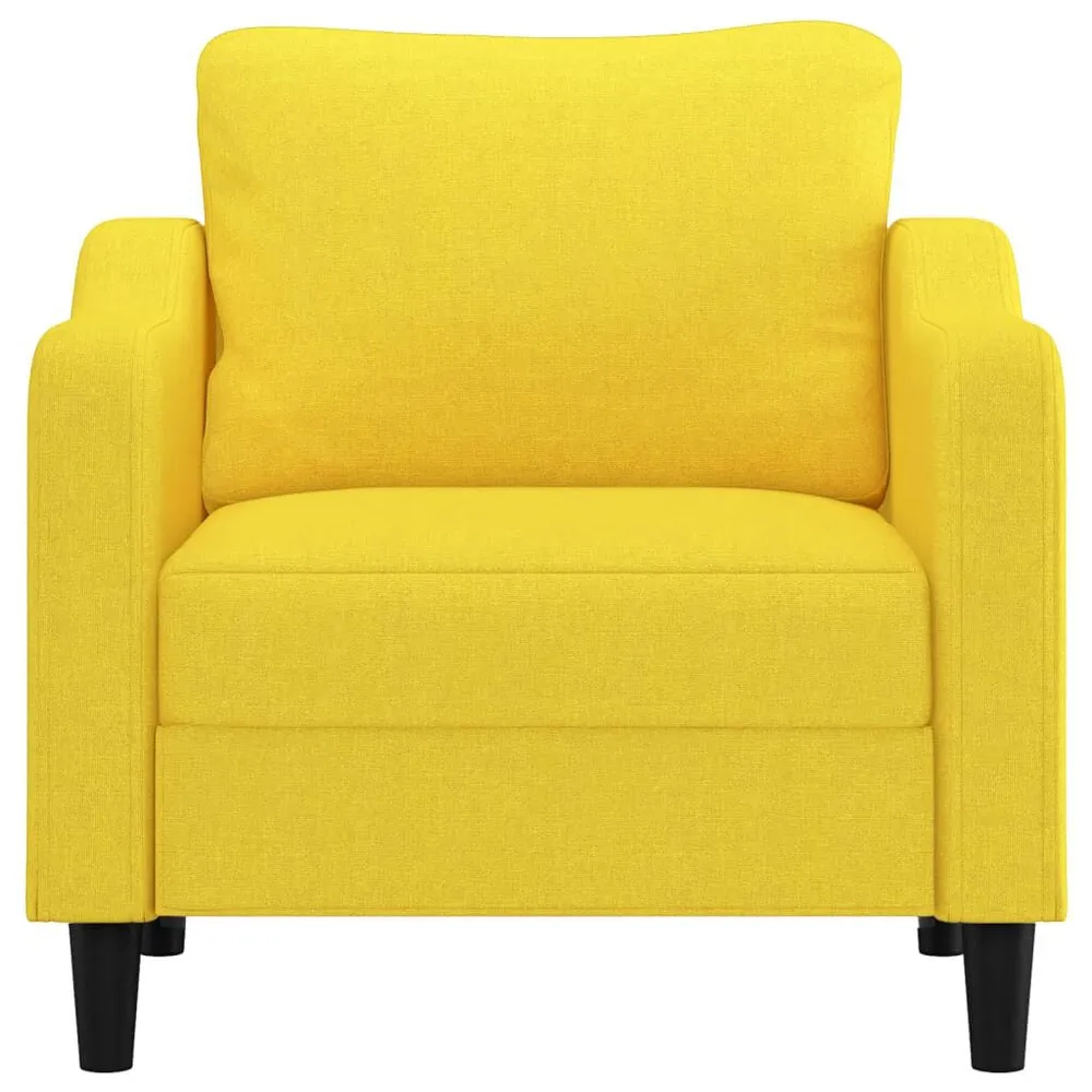 Poltrona 60 cm tecido amarelo-claro (Kit Completo)