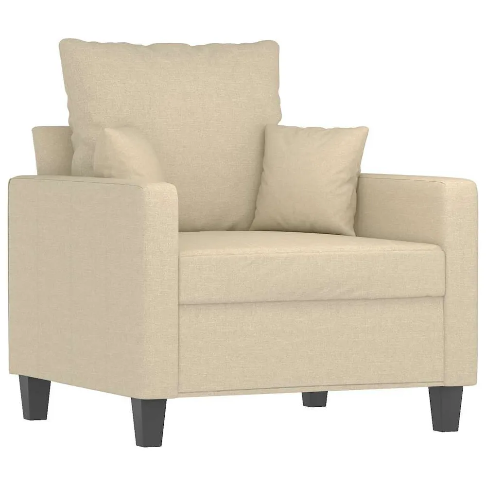 Poltrona 60 cm tecido cor creme | Fácil Limpeza |