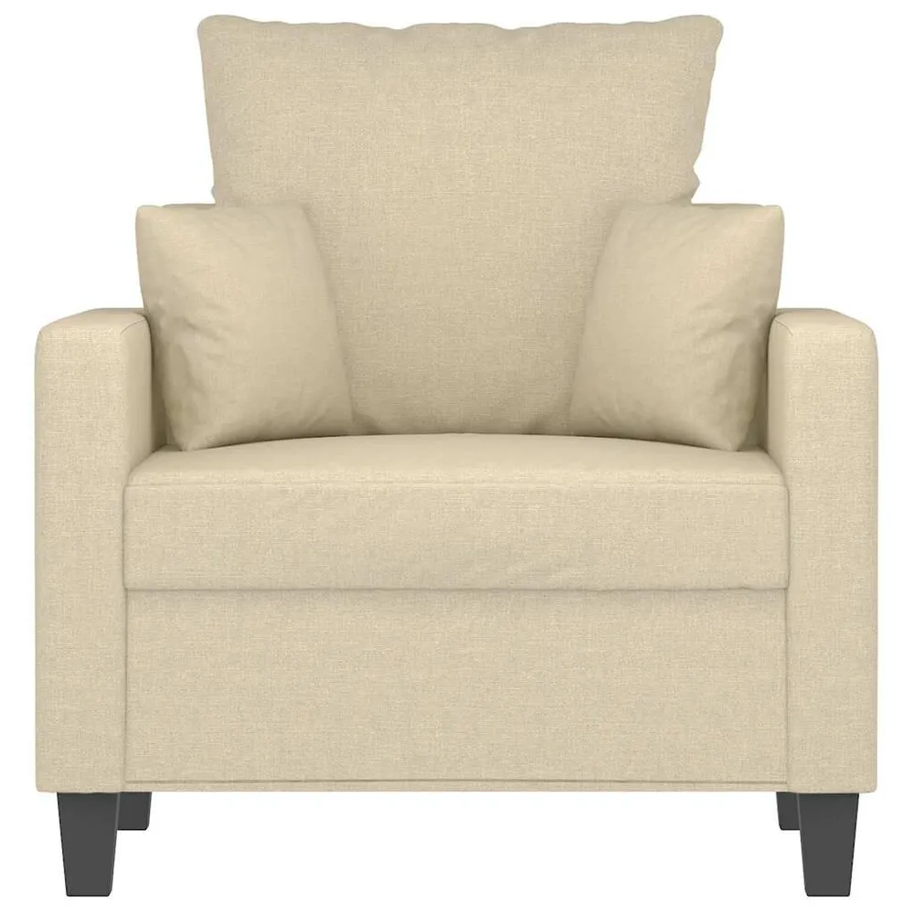 Poltrona 60 cm tecido cor creme | Fácil Limpeza |