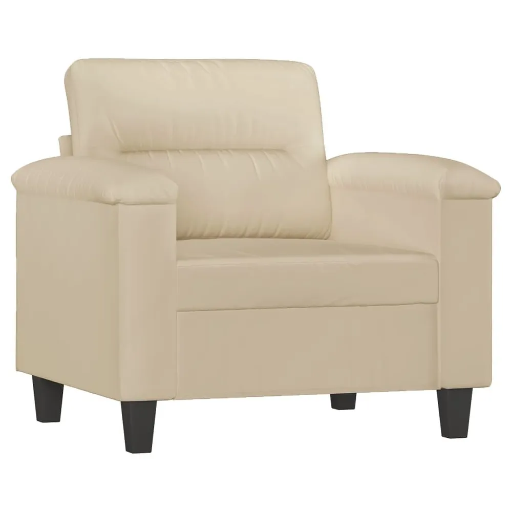 Poltrona 60 cm tecido de microfibra cor creme - Compatibilidade Garantida