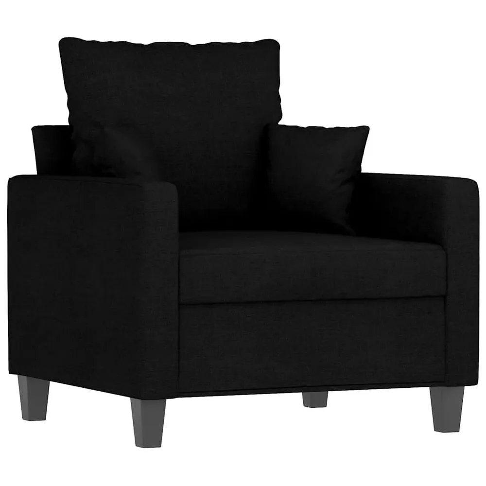 Poltrona 60 cm tecido preto com Dimensões Ajustáveis