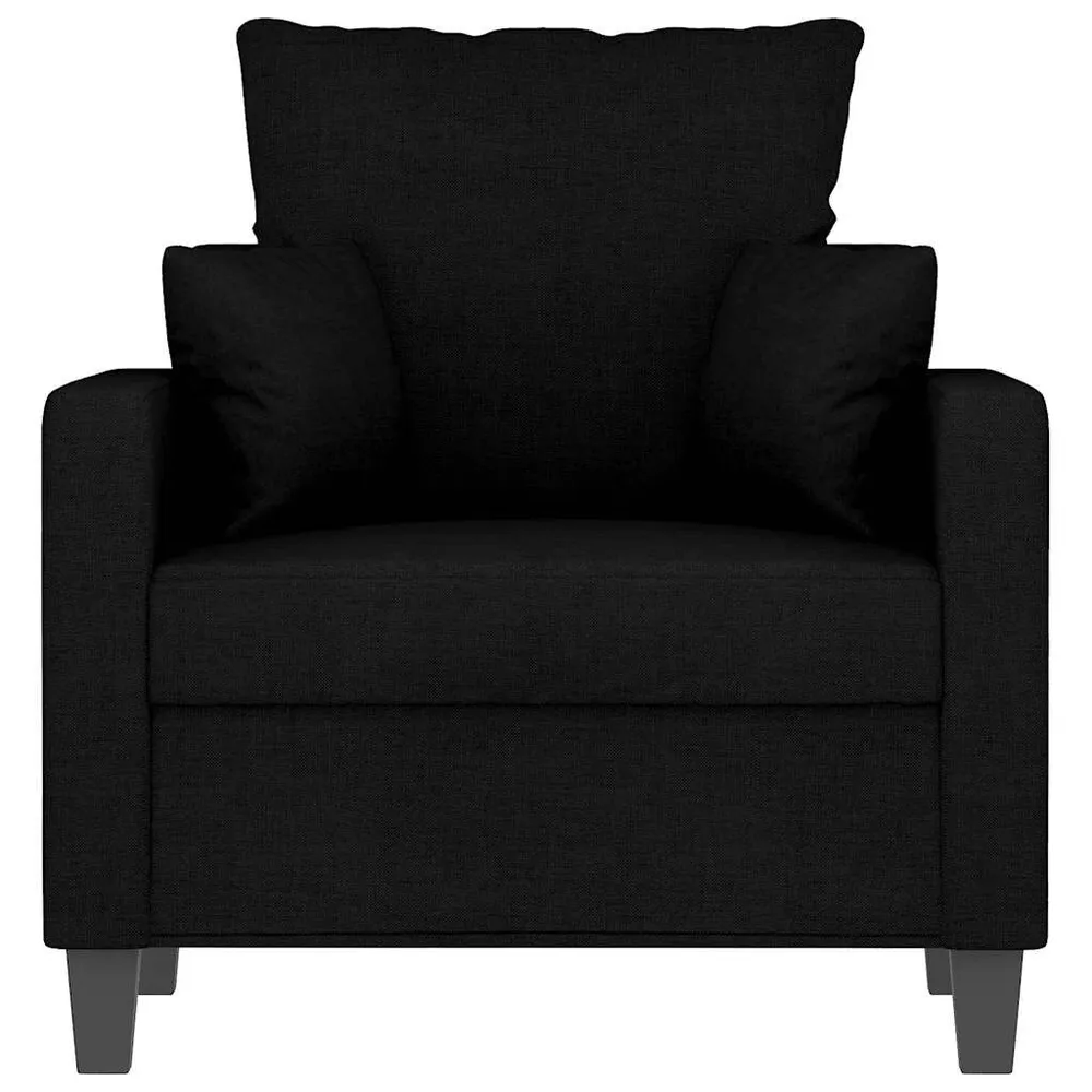 Poltrona 60 cm tecido preto com Dimensões Ajustáveis
