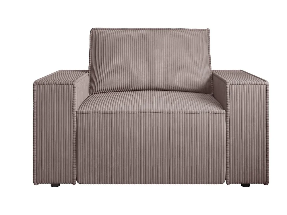 Poltrona veludo canelado violeta evidente estilo design AMELIA