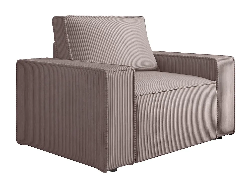 Poltrona veludo canelado violeta evidente estilo design AMELIA