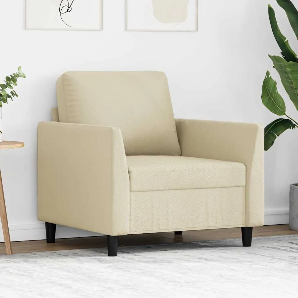 Poltrona 60 cm veludo cor creme (Kit Completo)