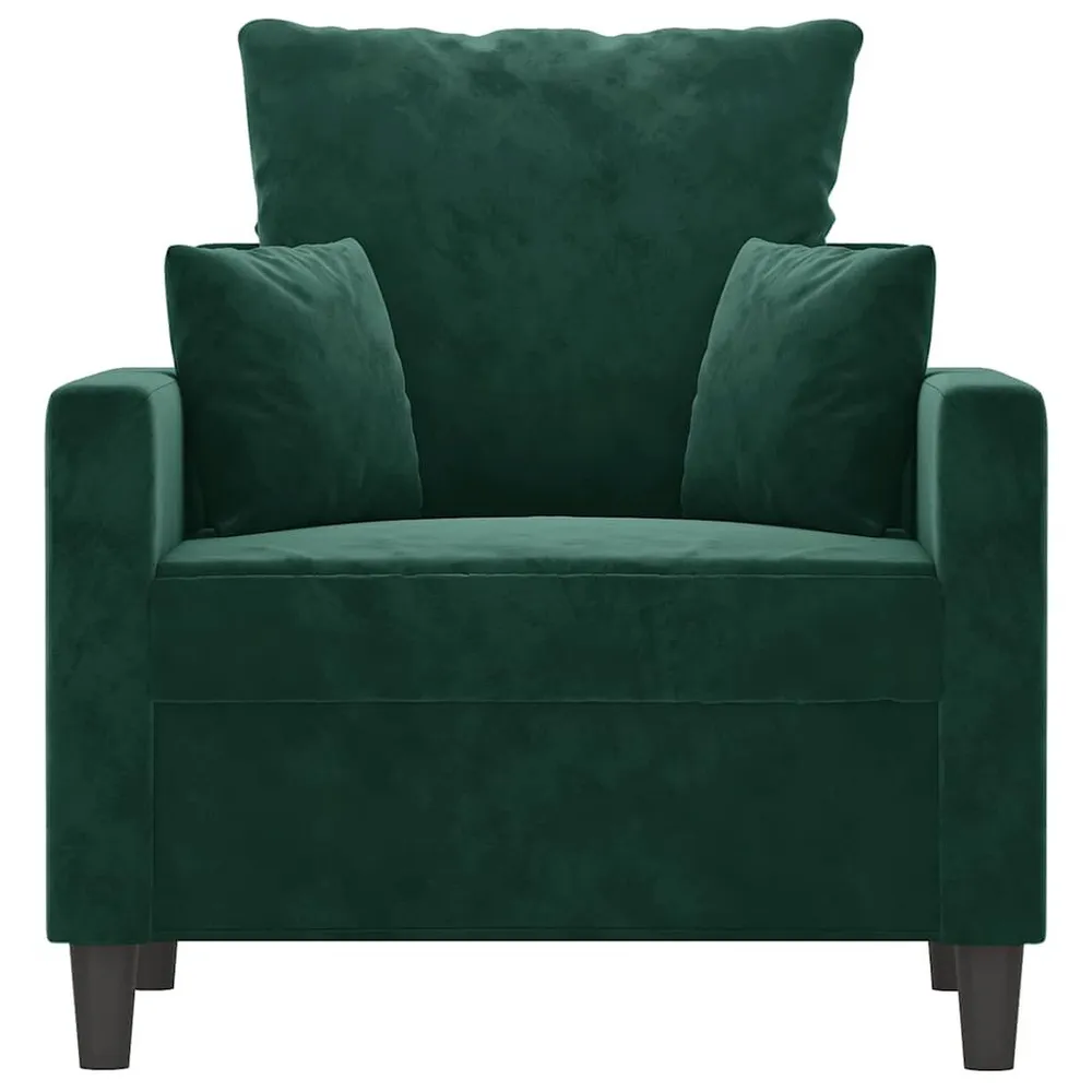 Poltrona 60 cm veludo verde-escuro com Fixação Magnética