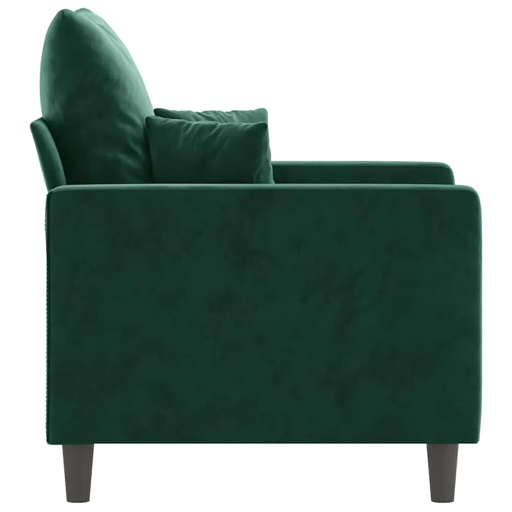 Poltrona 60 cm veludo verde-escuro com Fixação Magnética
