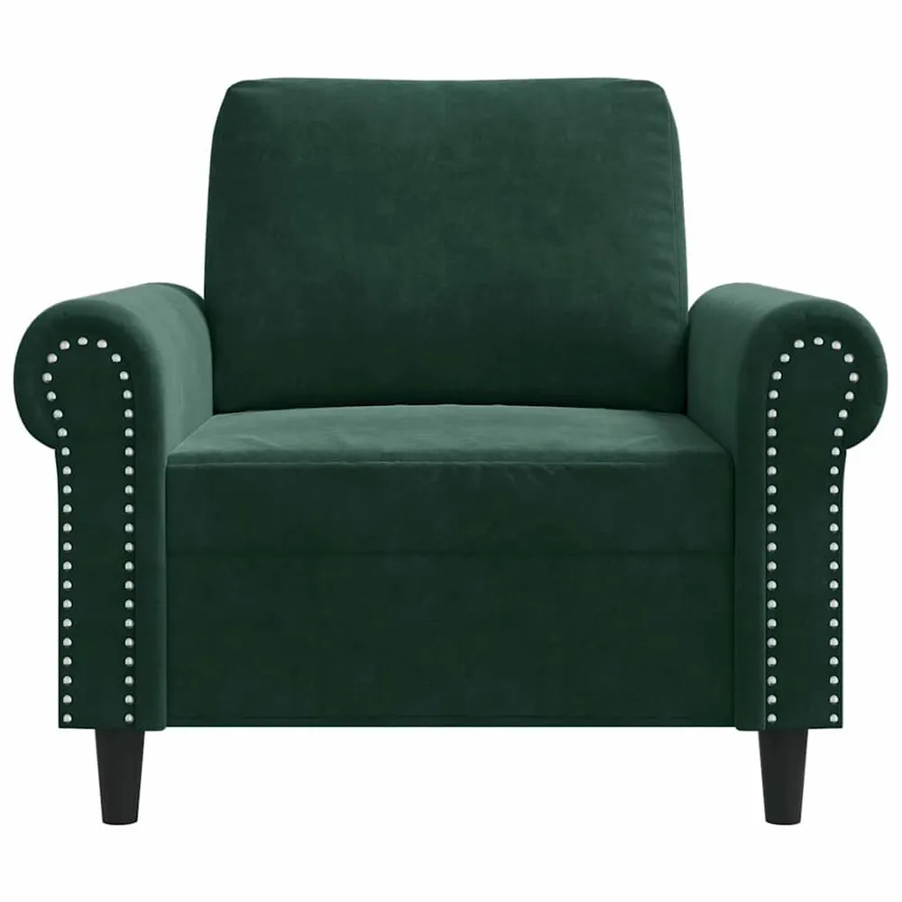 Poltrona 60 cm veludo verde-escuro - Compatibilidade Garantida