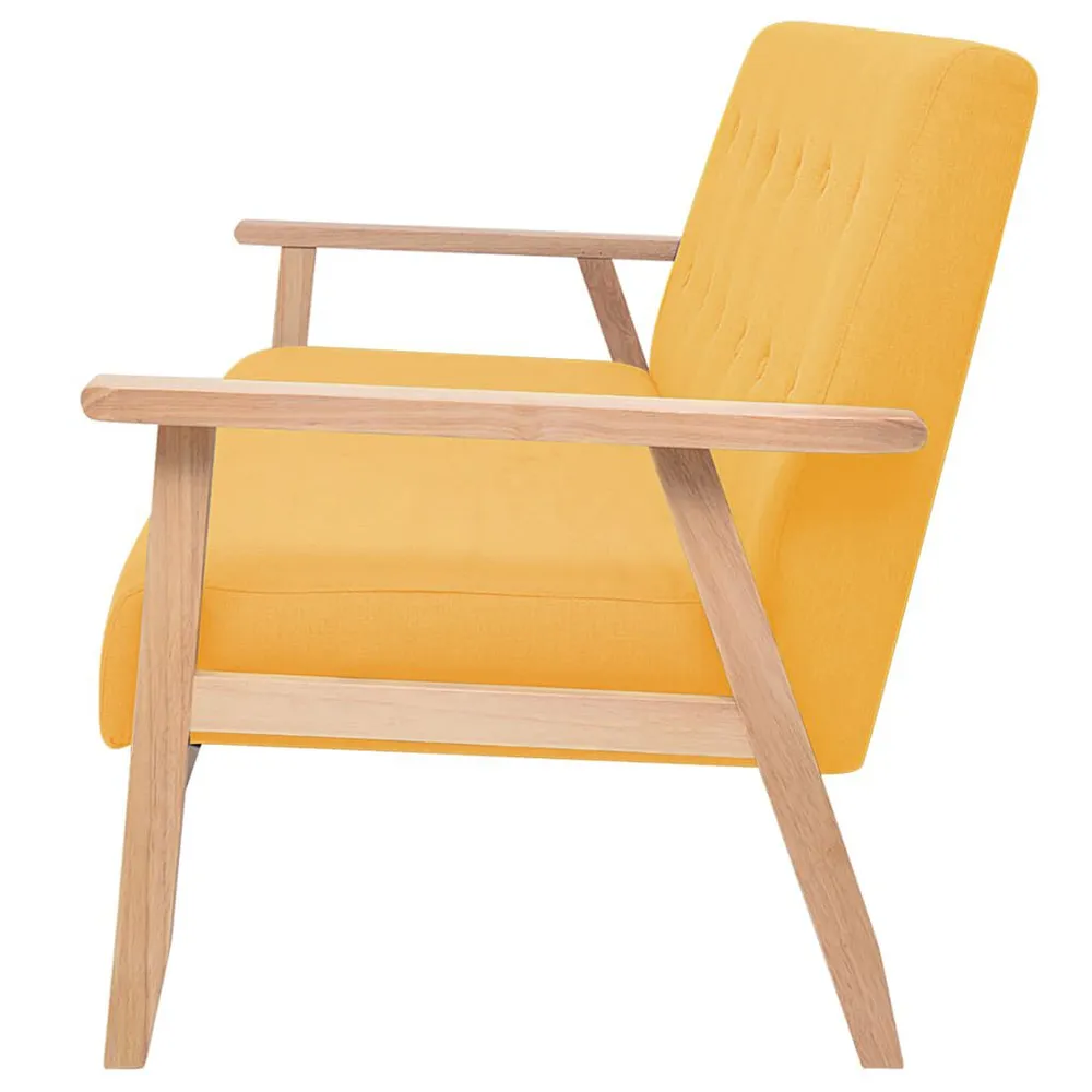 Premium para RV 3 pcs conjunto de sofás tecido amarelo
