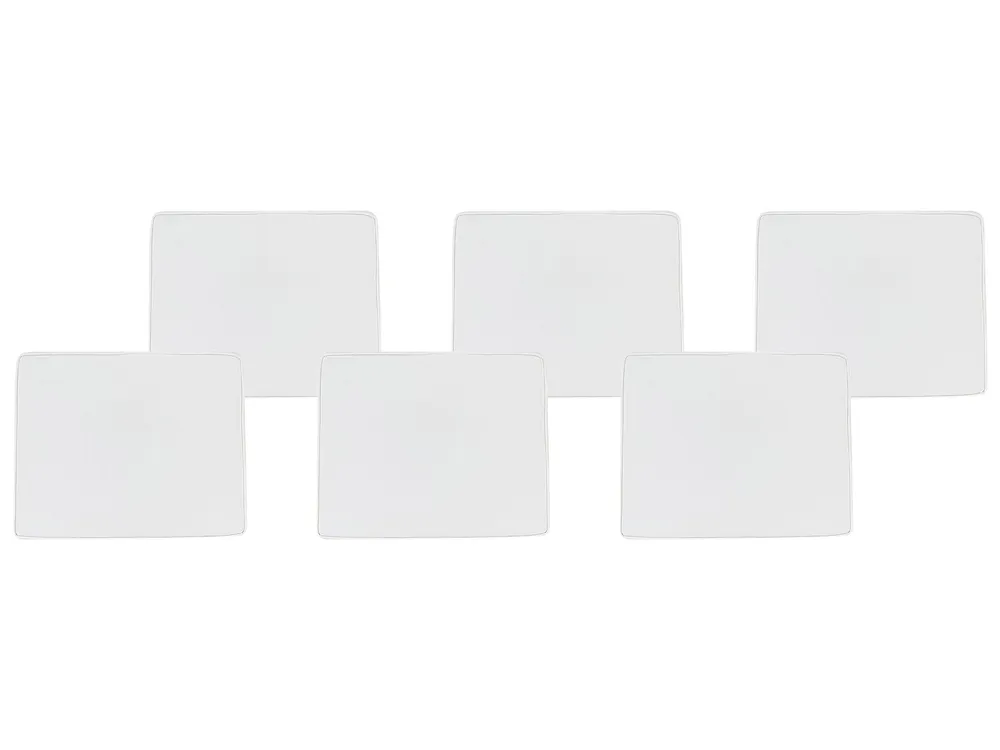 Suporte para Tablet Conjunto de 6 almofadas para cadeira brancas TOLVE