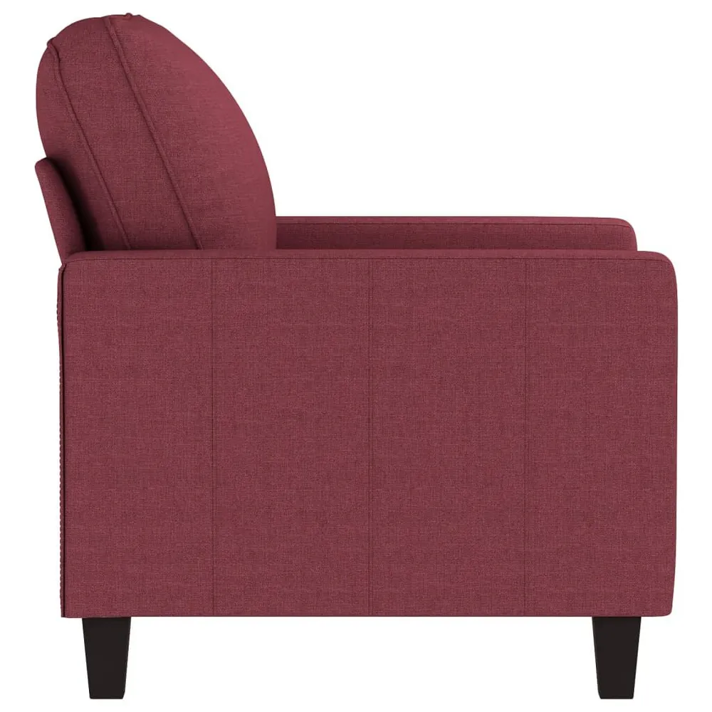 Tapete Antiderrapante Poltrona 60 cm tecido vermelho tinto
