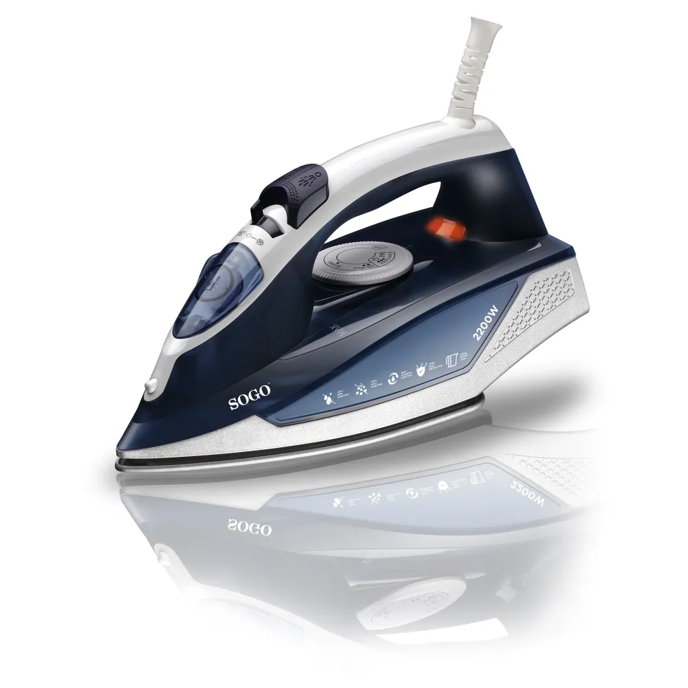 Ferro de Engomar Sogo PLASS6170 | 2200W, Vapor 18g/min, Cerâmica (Sonda Universal)