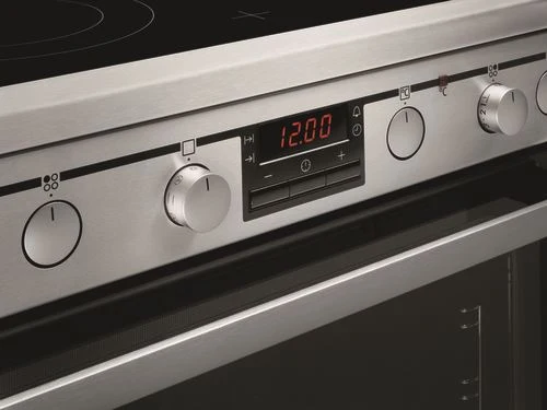 Fogão AEG 47056VS-MN | Elétrico | 85x59,6x60 cm | 74 L | 4 Zonas | ço inoxidável