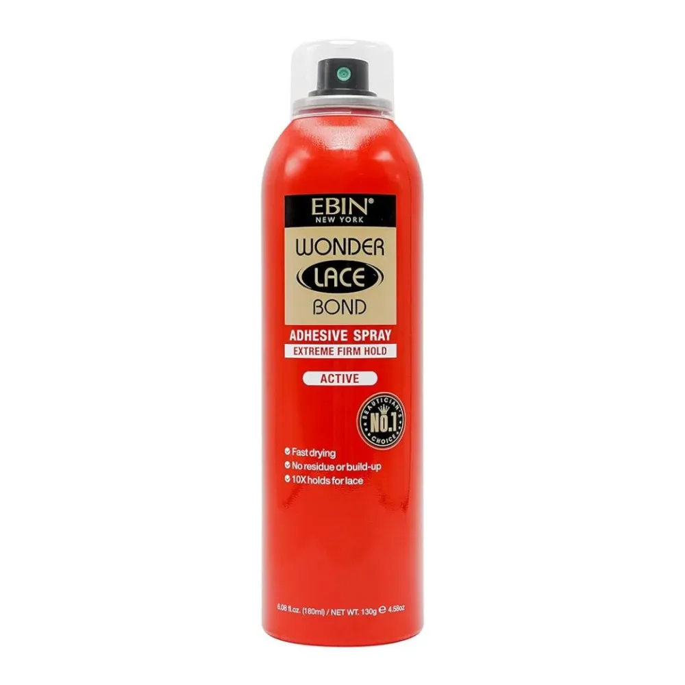 Spray Ebin Wonder Lace Bond Etxtreme Fixação Firme Ativa 180ml