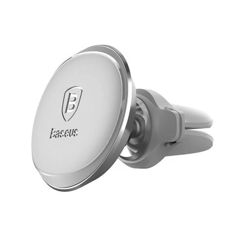 Suporte para Carro Baseus Magnetic Air Vent - Branco (Modelo Reforçado)