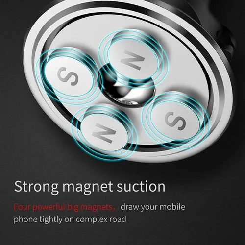 Suporte para Carro Baseus Magnetic Air Vent - Branco (Modelo Reforçado)