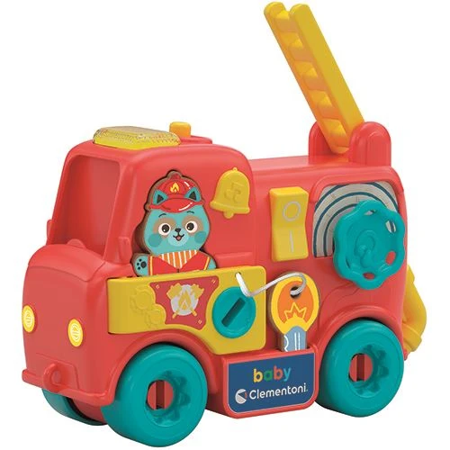 Montessori - Camião de Bombeiros - Baby Clementoni com Chave de Seguranç