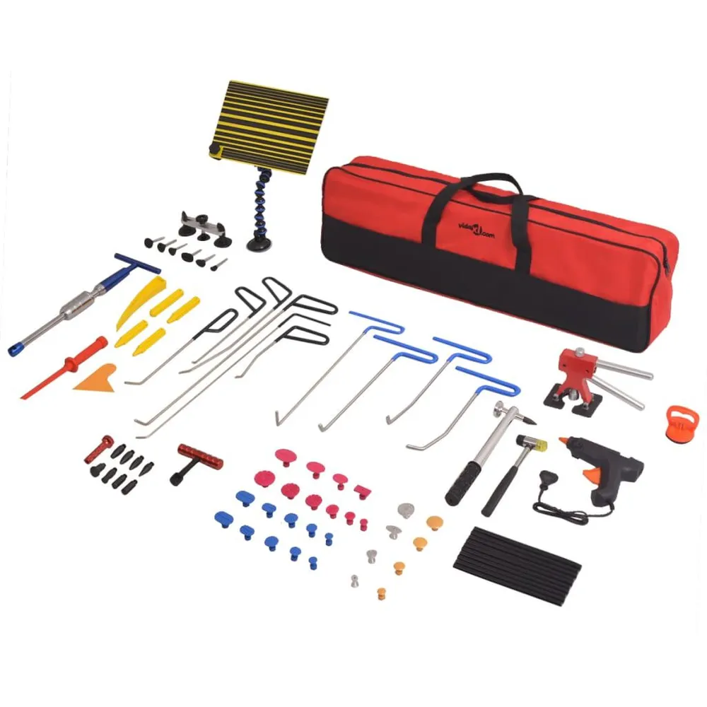 Conjunto reparação de mossas sem repintura 80 pcs ço inoxidável Compatível com Toyota Corolla