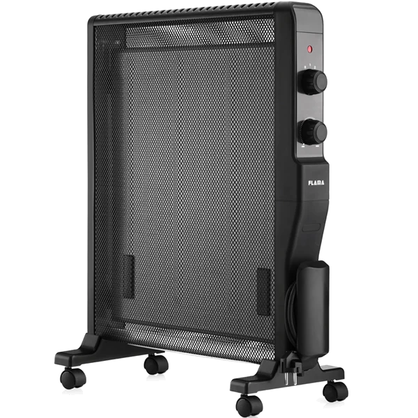 Radiador Mica FLAMA 2336fl | 2000W, IP24, Termóstato regulável
