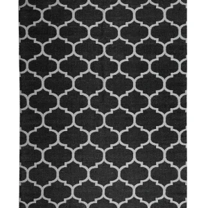 Acessório de Armazenamento Externo Tapete de área reversível preto e branco 140 x 200 cm ALADANA