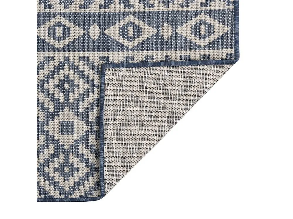 Acessório de Viagem Tapete de tecido plano para exterior 160x230 cm riscas azuis