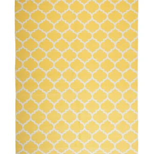 Componente RV Externo Tapete de área reversível amarelo 140 x 200 cm AKSU