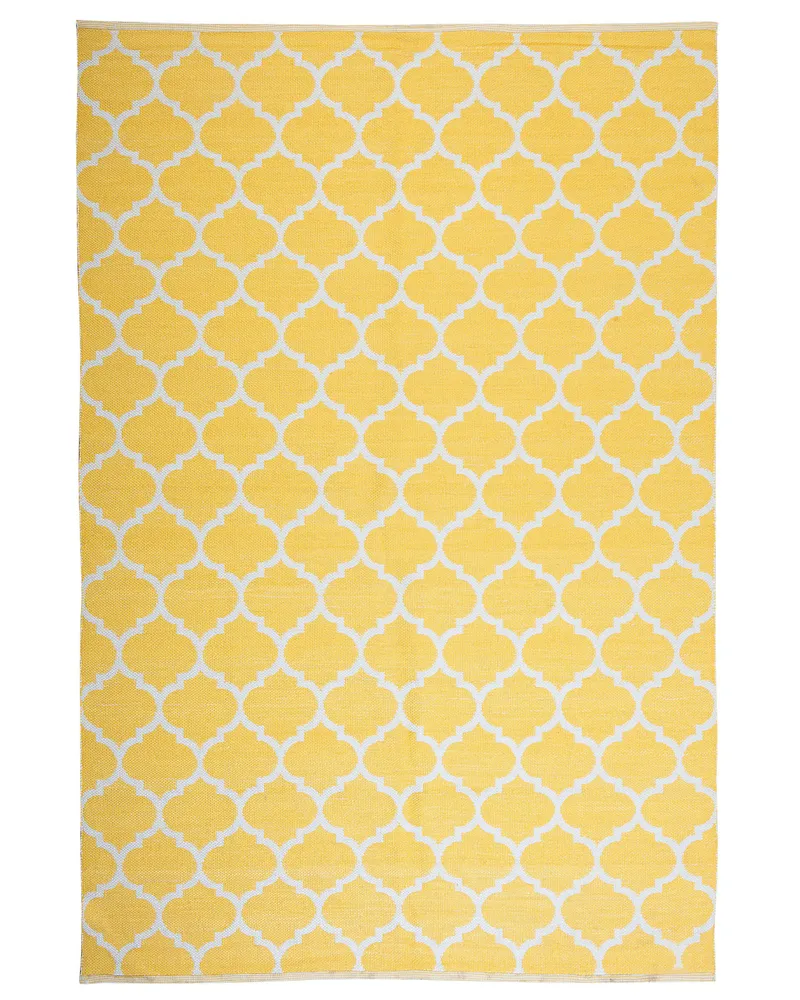 Componente RV Externo Tapete de área reversível amarelo 140 x 200 cm AKSU