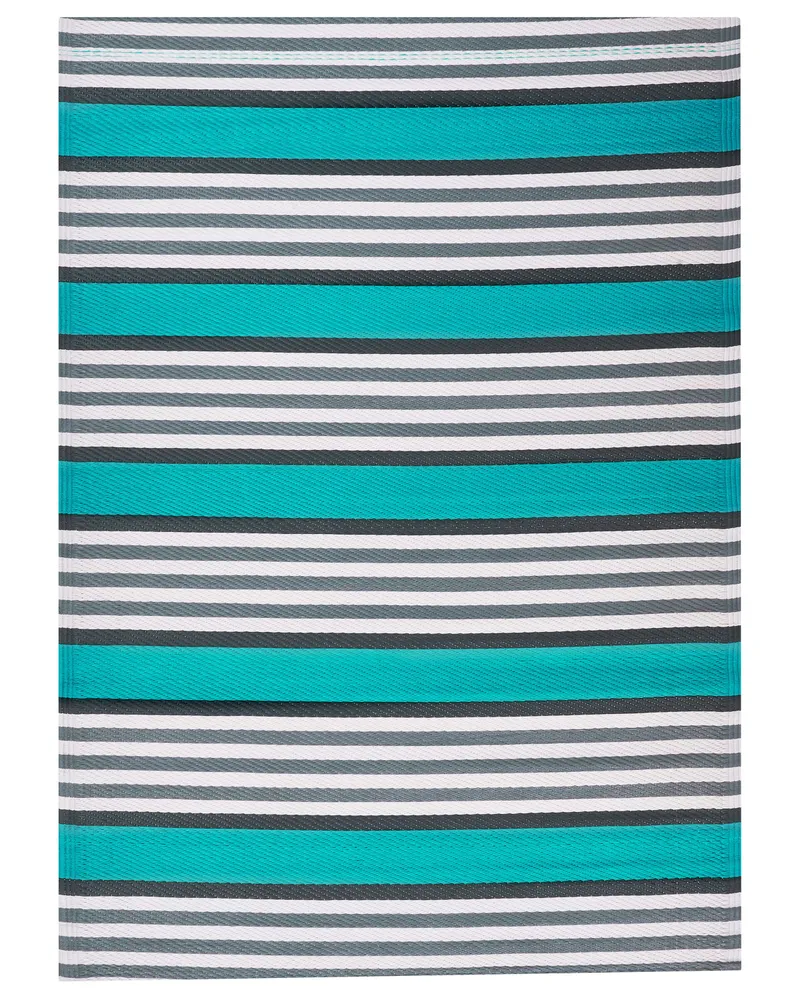 Kit Completo de Instalação Tapete de exterior azul turquesa 120 x 180 cm SAUGOR