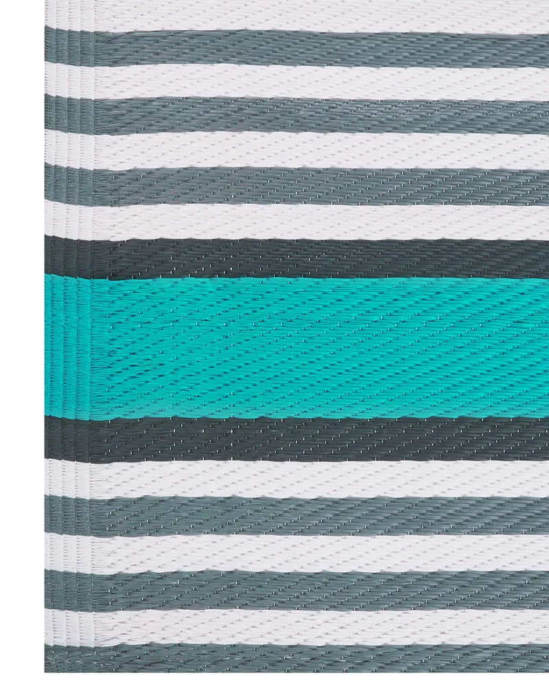 Kit Completo de Instalação Tapete de exterior azul turquesa 120 x 180 cm SAUGOR